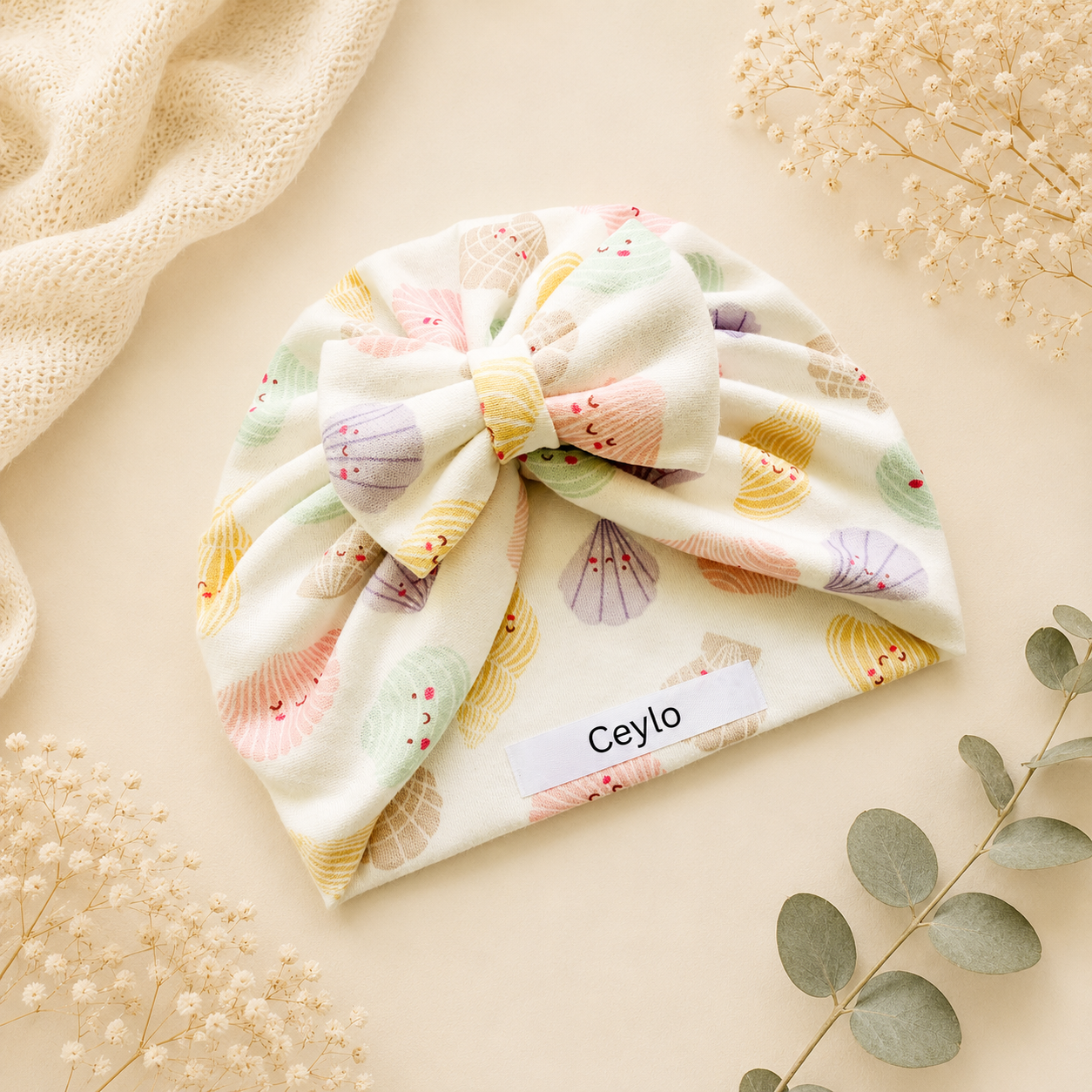 Seashell Smiles Turban