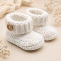 Cloud Knit Baby Booties