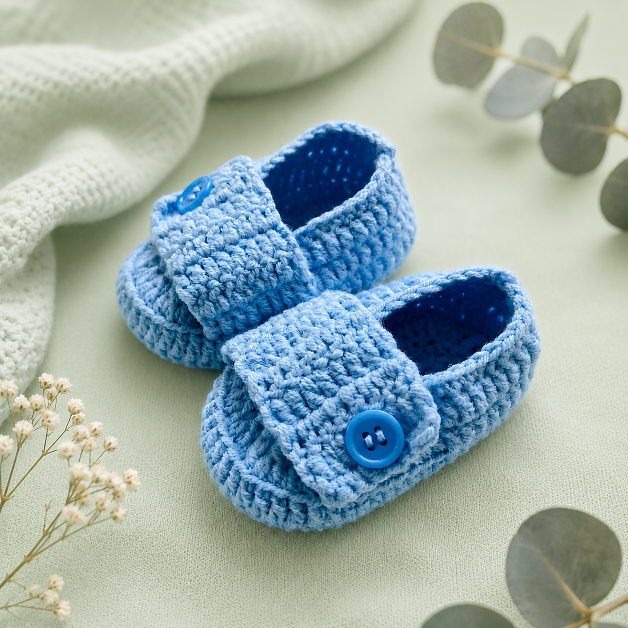 Bluebell Baby Booties